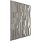 Ekena Millwork 19 5/8in. W x 19 5/8in. H Staggered Brick EnduraWall Decorative 3D Wall Panel Covers 2.67 Sq. Ft. WP20X20SBCST - alternate 2